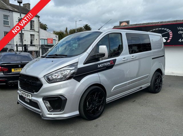 View our Ford Transit Custom 2.0 320 EcoBlue Limited Crew Van Double Cab 5dr Diesel Auto L1 H1 Euro 6 (170 ps) MOTION R DESIGN