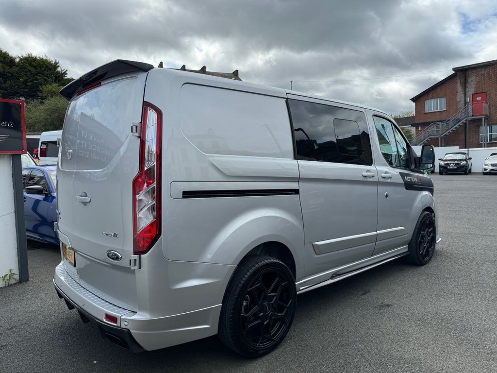 USED 2024 73 FORD TRANSIT CUSTOM 2.0 320 EcoBlue Limited Crew Van Double Cab 5dr Diesel Auto L1 H1 Euro 6 (170 ps) MOTION R DESIGN MASSIVE SPEC,AS NEW