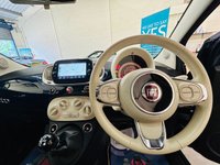 USED 2019 19 FIAT 500 1.2 Lounge Hatchback 3 Door Petrol Manual Euro 6 (s/s) (69 bhp) ULEZ EURO 6 SAT NAV PAN ROOF