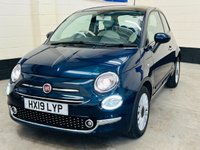USED 2019 19 FIAT 500 1.2 Lounge Hatchback 3 Door Petrol Manual Euro 6 (s/s) (69 bhp) ULEZ EURO 6 SAT NAV PAN ROOF