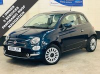 USED 2019 19 FIAT 500 1.2 Lounge Hatchback 3 Door Petrol Manual Euro 6 (s/s) (69 bhp) ULEZ EURO 6 SAT NAV PAN ROOF