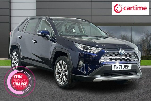 View our Toyota Rav4 2.5 VVT-h GPF Excel SUV 5dr Petrol Hybrid CVT Euro 6 (s/s) (218 ps) 8in Touchscreen, Leather Seats, DAB / Bluetooth, Hill Start Assist Control, Reversing Camera
