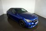 USED 2021 21 MERCEDES-BENZ C-CLASS 2.0 C300d AMG Line Edition-FINISHED IN BRILLIANT BLUE WITH BLACK LEATHER UPHOLSTERY-SMARTPHONE INTEGRATION PACKAGE-REVERSE CAMERA-ACTIVE PARK ASSIST-ELECTRIC MEMORY SEATS-MEMORY PACKAGE-CRUISE CONTROL-DAB RADIO-AMBIENT LIGHTING-AUTOMATIC HIGH BEAM ASSIST-DYNAMIC LED HEADLIGHTS-HEATED SEATS-KEYLESS START-NIGHT PACKAGE-19
