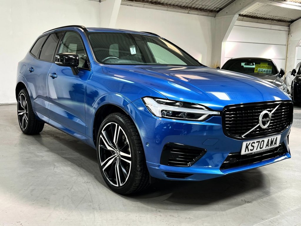 USED 2020 70 VOLVO XC60 2.0h T6 Recharge 11.6kWh R-Design SUV 5dr Petrol Plug-in Hybrid Auto AWD Euro 6 (s/s) (340 ps) &pound;8355 UPGRADES+CLIMATE+LOUNGE