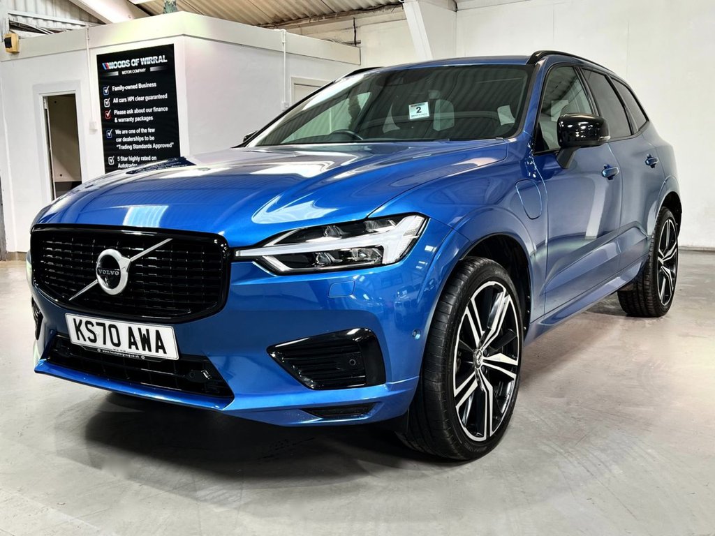 USED 2020 70 VOLVO XC60 2.0h T6 Recharge 11.6kWh R-Design SUV 5dr Petrol Plug-in Hybrid Auto AWD Euro 6 (s/s) (340 ps) &pound;8355 UPGRADES+CLIMATE+LOUNGE