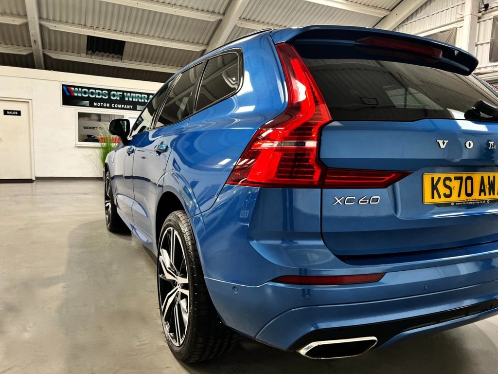 USED 2020 70 VOLVO XC60 2.0h T6 Recharge 11.6kWh R-Design SUV 5dr Petrol Plug-in Hybrid Auto AWD Euro 6 (s/s) (340 ps) &pound;8355 UPGRADES+CLIMATE+LOUNGE