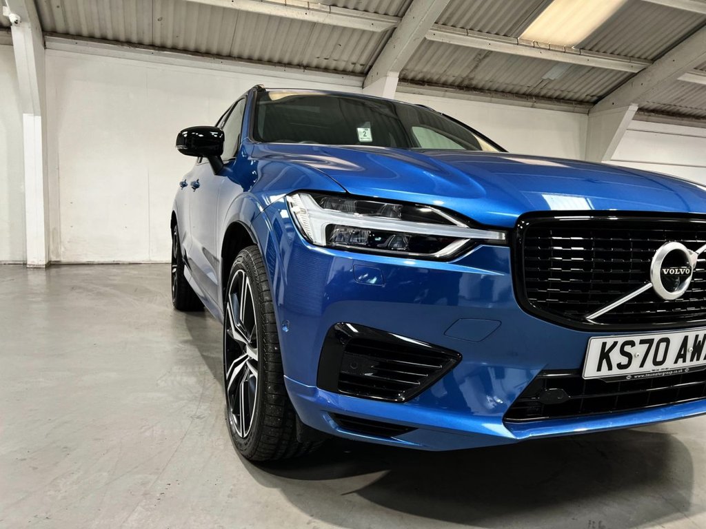 USED 2020 70 VOLVO XC60 2.0h T6 Recharge 11.6kWh R-Design SUV 5dr Petrol Plug-in Hybrid Auto AWD Euro 6 (s/s) (340 ps) &pound;8355 UPGRADES+CLIMATE+LOUNGE