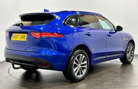 USED 2017 67 JAGUAR F-PACE 2.0 D180 R-Sport SUV 5dr Diesel Auto Euro 6 (s/s) (180 ps) Striking Caesium Blue, Oyster / Ebony Leather, Privacy Glass, 20" 5035 Style Alloy Wheels,