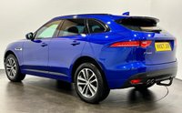 USED 2017 67 JAGUAR F-PACE 2.0 D180 R-Sport SUV 5dr Diesel Auto Euro 6 (s/s) (180 ps) Striking Caesium Blue, Oyster / Ebony Leather, Privacy Glass, 20" 5035 Style Alloy Wheels,