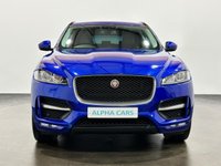 USED 2017 67 JAGUAR F-PACE 2.0 D180 R-Sport SUV 5dr Diesel Auto Euro 6 (s/s) (180 ps) Striking Caesium Blue, Oyster / Ebony Leather, Privacy Glass, 20" 5035 Style Alloy Wheels,