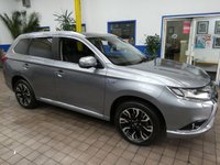 USED 2016 66 MITSUBISHI OUTLANDER 2.0h 12kWh GX4h SUV 5dr Petrol Plug-in Hybrid CVT 4WD Euro 6 (s/s) (200 ps) &pound;0 ROAD TAX SAT NAV SUNROOF HEATED LEATHER INTERIOR PARKING CAMERA PARKING SENSORS 2 OWNERS SERVICE HISTORY