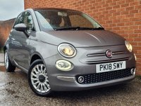 USED 2018 18 FIAT 500 1.2 Lounge Hatchback 3dr Petrol Manual Euro 6 (s/s) (69 bhp) PARKING SENSORS