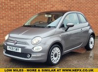 USED 2018 18 FIAT 500 1.2 Lounge Hatchback 3dr Petrol Manual Euro 6 (s/s) (69 bhp) PARKING SENSORS
