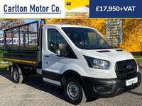 USED 2021 71 FORD TRANSIT 2.0 350 EcoBlue Leader L2 Tipper [ Caged Sides ] Euro 6 (s/s) (1-Stop body)  Direct from the lease company