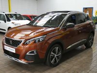 USED 2018 68 PEUGEOT 3008 1.5 BlueHDi GT Line SUV 5dr Diesel EAT Euro 6 (s/s) (130 ps) SAT NAV SUNROOF 360 CAMERA PART LEATHER INTERIOR 2 OWNERS SERVICE HISTORY WARRANTY