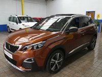 USED 2018 68 PEUGEOT 3008 1.5 BlueHDi GT Line SUV 5dr Diesel EAT Euro 6 (s/s) (130 ps) SAT NAV SUNROOF 360 CAMERA PART LEATHER INTERIOR 2 OWNERS SERVICE HISTORY WARRANTY