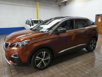 USED 2018 68 PEUGEOT 3008 1.5 BlueHDi GT Line SUV 5dr Diesel EAT Euro 6 (s/s) (130 ps) SAT NAV SUNROOF 360 CAMERA PART LEATHER INTERIOR 2 OWNERS SERVICE HISTORY WARRANTY