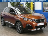 USED 2018 68 PEUGEOT 3008 1.5 BlueHDi GT Line SUV 5dr Diesel EAT Euro 6 (s/s) (130 ps) SAT NAV SUNROOF 360 CAMERA PART LEATHER INTERIOR 2 OWNERS SERVICE HISTORY WARRANTY