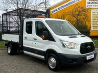 USED 2016 16 FORD TRANSIT 2.2 TDCi 350 D/Cab Tipper Refuge Caged Body (DRW)  MANAGERS SPECIAL
