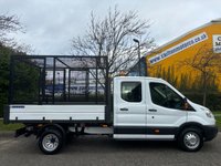 USED 2016 16 FORD TRANSIT 2.2 TDCi 350 D/Cab Tipper Refuge Caged Body (DRW)  MANAGERS SPECIAL