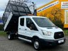USED 2016 16 FORD TRANSIT 2.2 TDCi 350 D/Cab Tipper Refuge Caged Body (DRW)  MANAGERS SPECIAL