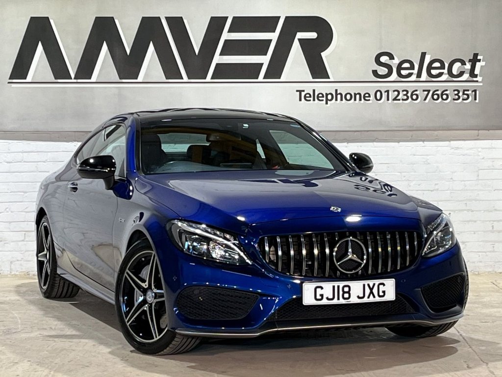 USED 2018 18 MERCEDES-BENZ C-CLASS 3.0 C43 V6 AMG (Premium) Coupe 2dr Petrol G-Tronic+ 4MATIC Euro 6 (s/s) (367 ps) 
