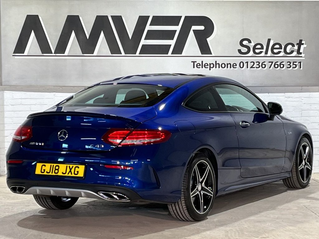 USED 2018 18 MERCEDES-BENZ C-CLASS 3.0 C43 V6 AMG (Premium) Coupe 2dr Petrol G-Tronic+ 4MATIC Euro 6 (s/s) (367 ps) 