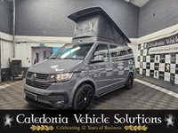 USED 2022 72 VOLKSWAGEN TRANSPORTER 2.0 TDI T28 Highline Panel Van 5dr Diesel Manual FWD SWB Euro 6 (s/s) (110 ps) Caledonia Grand Tourer 4 Berth Camper 1 YEAR MOT | 6 MONTH WARRANTY