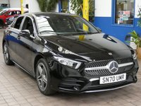 USED 2020 70 MERCEDES-BENZ A-CLASS 1.3 A250e 15.6kWh AMG Line Saloon 4dr Petrol Plug-in Hybrid 8G-DCT Euro 6 (s/s) (218 ps) SAT NAV HEATED PART LEATHER REAR VIEW CAMERA CRUISE CONTROL 1 OWNER EXCELLENT SERVICE HISTORY
