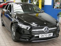 USED 2020 70 MERCEDES-BENZ A-CLASS 1.3 A250e 15.6kWh AMG Line Saloon 4dr Petrol Plug-in Hybrid 8G-DCT Euro 6 (s/s) (218 ps) SAT NAV HEATED PART LEATHER REAR VIEW CAMERA CRUISE CONTROL 1 OWNER EXCELLENT SERVICE HISTORY