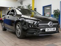 USED 2020 70 MERCEDES-BENZ A-CLASS 1.3 A250e 15.6kWh AMG Line Saloon 4dr Petrol Plug-in Hybrid 8G-DCT Euro 6 (s/s) (218 ps) SAT NAV HEATED PART LEATHER REAR VIEW CAMERA CRUISE CONTROL 1 OWNER EXCELLENT SERVICE HISTORY