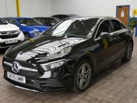 USED 2020 70 MERCEDES-BENZ A-CLASS 1.3 A250e 15.6kWh AMG Line Saloon 4dr Petrol Plug-in Hybrid 8G-DCT Euro 6 (s/s) (218 ps) SAT NAV HEATED PART LEATHER REAR VIEW CAMERA CRUISE CONTROL 1 OWNER EXCELLENT SERVICE HISTORY