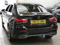 USED 2020 70 MERCEDES-BENZ A-CLASS 1.3 A250e 15.6kWh AMG Line Saloon 4dr Petrol Plug-in Hybrid 8G-DCT Euro 6 (s/s) (218 ps) SAT NAV HEATED PART LEATHER REAR VIEW CAMERA CRUISE CONTROL 1 OWNER EXCELLENT SERVICE HISTORY