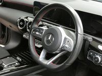 USED 2020 70 MERCEDES-BENZ A-CLASS 1.3 A250e 15.6kWh AMG Line Saloon 4dr Petrol Plug-in Hybrid 8G-DCT Euro 6 (s/s) (218 ps) SAT NAV HEATED PART LEATHER REAR VIEW CAMERA CRUISE CONTROL 1 OWNER EXCELLENT SERVICE HISTORY