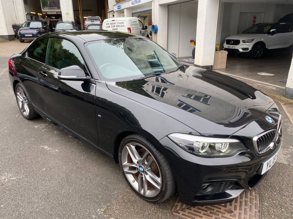 USED 2018 18 BMW 2 SERIES 2.0 220i M Sport Coupe 2dr Petrol Auto Euro 6 (s/s) (184 ps) DAB + SAT NAV