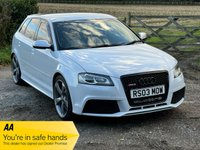 USED 2012 03 AUDI RS3 2.5 TFSI Sportback 5dr Petrol S Tronic quattro Euro 5 (340 ps) &pound;3350 FACTORY EXTRAS WITH PLATE