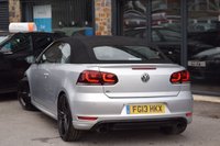 USED 2013 13 VOLKSWAGEN GOLF 2.0 TSI R Cabriolet 2dr Petrol DSG Euro 5 (265 ps) LEATHER-NAV