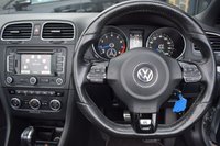 USED 2013 13 VOLKSWAGEN GOLF 2.0 TSI R Cabriolet 2dr Petrol DSG Euro 5 (265 ps) LEATHER-NAV