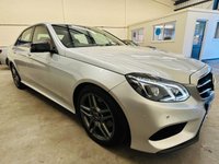 USED 2015 15 MERCEDES-BENZ E-CLASS 2.1 E220 BlueTEC AMG Night Edition Saloon 4 Door Diesel G-Tronic+ Euro 6 (s/s) (177 ps) 1 PREVIOUS OWNER ULEZ EURO 6