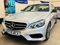 USED 2015 15 MERCEDES-BENZ E-CLASS 2.1 E220 BlueTEC AMG Night Edition Saloon 4 Door Diesel G-Tronic+ Euro 6 (s/s) (177 ps) 1 PREVIOUS OWNER ULEZ EURO 6