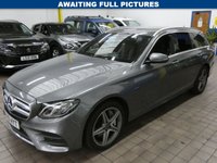 USED 2019 19 MERCEDES-BENZ E-CLASS 2.0 E300de 13.5kWh AMG Line Estate 5dr Diesel Plug-in Hybrid G-Tronic+ Euro 6 (s/s) (306 ps) STUNNING EXAMPLE SAT NAV HEATED PART LEATHER INTERIOR PARKING SENSORS 1 OWNER EXCELLENT SERVICE HISTORY WARRANTY
