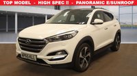 USED 2016 65 HYUNDAI TUCSON 2.0 CRDi Premium SE SUV 5dr Diesel Manual 4WD Euro 6 (185 ps) + NAV + PAN0RAMIC E/SUNROOF + E/HEAT-COOL LEATHERS + CRUISE + KEYLESS + BLUETOOTH + M/MEDIA + XENON-L.E.D.S + R/CAMERA + F/R PARK + LANE ASSIST + BLIS +E/BOOT + 19S PANROOF+19S+R/CAM+PRIVACY+XENON+LEATHER+NAV+CRUISE