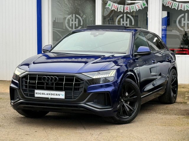 2019 06 Audi Q8 3.0 TDI V6 50 S LINE TIPTRONIC QUATTRO 286 BHP BLACK PACK PANORAMIC ROOF SAT NAV 360 CAMERA