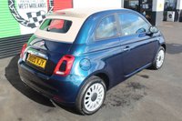 USED 2020 20 FIAT 500C 1.2 Lounge Convertible 2dr Petrol Dualogic Euro 6 (s/s) (69 bhp) VIEW AND RESERVE ONLINE OR CALL 01527-853940 FOR MORE INFO.