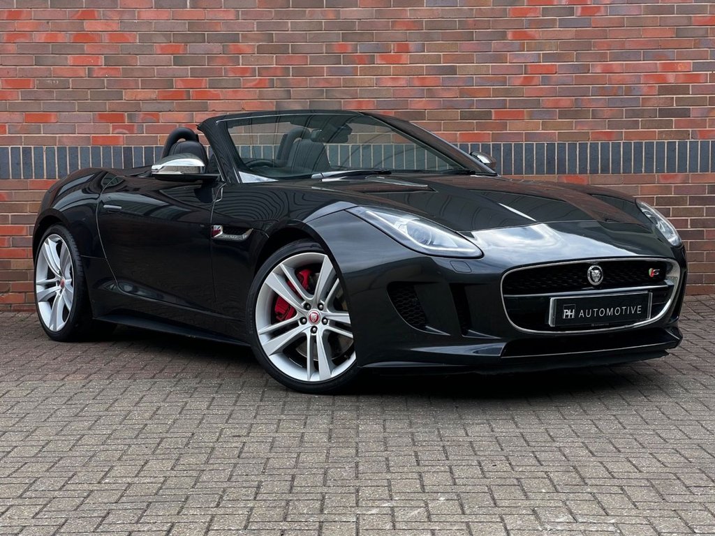 USED 2014 64 JAGUAR F-TYPE 5.0 V8 S Convertible 2dr Petrol Auto Euro 5 (s/s) (495 ps) 1YR WARRANTY|PERFORMANCE SEATS