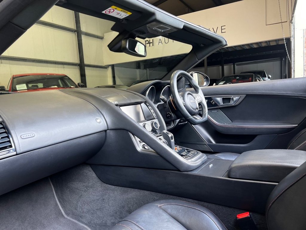 USED 2014 64 JAGUAR F-TYPE 5.0 V8 S Convertible 2dr Petrol Auto Euro 5 (s/s) (495 ps) 1YR WARRANTY|PERFORMANCE SEATS