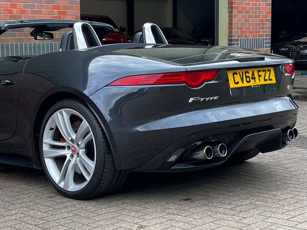 USED 2014 64 JAGUAR F-TYPE 5.0 V8 S Convertible 2dr Petrol Auto Euro 5 (s/s) (495 ps) 1YR WARRANTY|PERFORMANCE SEATS