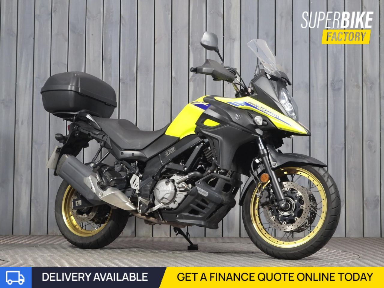 Yellow Suzuki Vstrom 650 2008 2021 SUZUKI V-STROM 650 YELLOW With