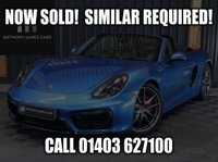 USED 2015 15 PORSCHE BOXSTER 3.4 981 GTS Convertible 2dr Petrol Manual Euro 6 (s/s) (330 ps) SPORTS EXHAUST, HEATED SEATS, NAVIGATION, DYNAMIC LIGHTS (PDLS), CHRONO, MANUAL