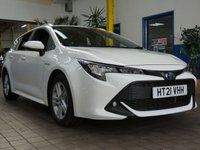 USED 2021 21 TOYOTA COROLLA 2.0 VVT-h GPF Icon Touring Sports 5dr Petrol Hybrid CVT Euro 6 (s/s) (184 ps) HEATED SEATS CRUISE CONTROL REAR VIEW CAMERA PARKING SENSORS 1 OWNER FROM  NEW SERVICE HISTORY TOYOTA WARRANTY TILL JUNE 2031